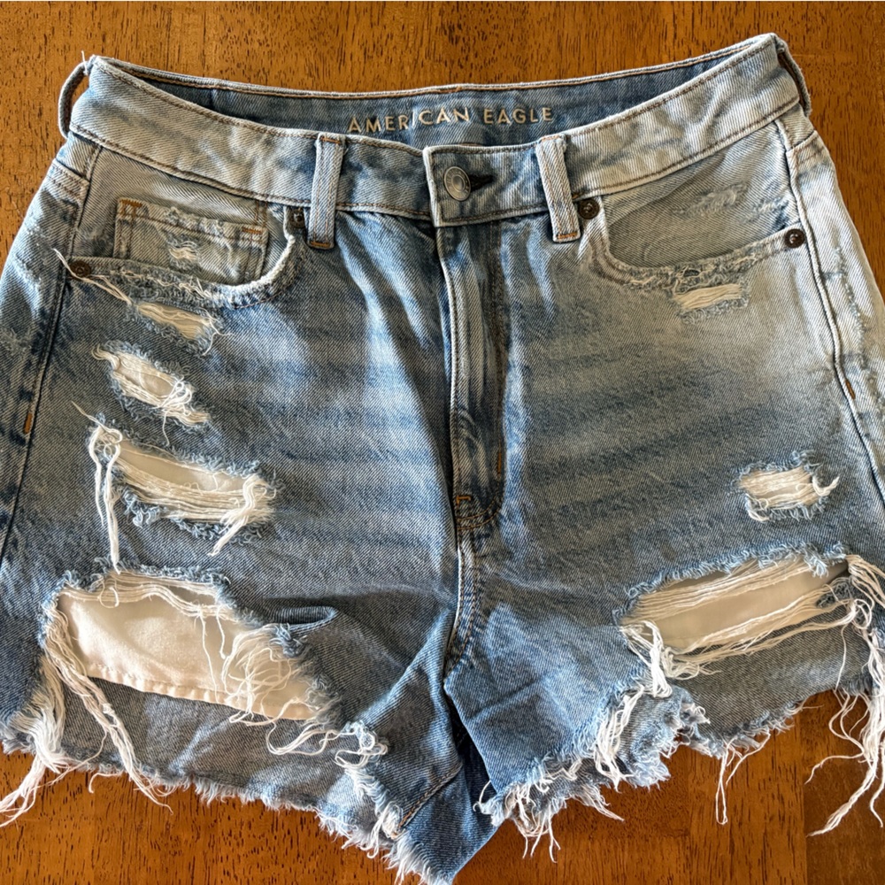 American Eagle Outfitters Blue Distressed Jeans Casual Style